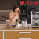 Full Automatic Espresso Machine with Built-In Grinder Milk Frother - FTF Touchscreen Coffee Maker for Latte/Cappuccino, 20 Bar Pressur 1.5L Water... image 4
