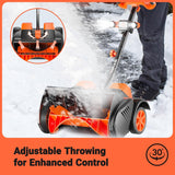 Cordless Snow Shovel with Wheels, 48V | 16-Inch | 4-Ah Brushless Cordless Snow Blower, Battery Snow Blower with Directional Plate & LED Lights (2 * 24V Battery & Dual Quick Charger Included) image 3