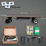 Electric Skateboard with Remote Control for Beginners Cruiser E-Ska with DIY Stickers image 2