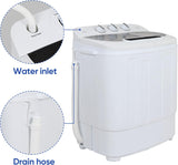 Portable mini double-burner washing machine, capacity 13 pounds, equipped with a spin dryer, a compact clothes washing machine, a lightweight small-sized washing machine, suitable for families, apartments, dormitory rooms, and campers. image 4