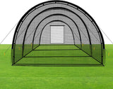 Baseball Batting Cage Net Batting Cages for Backyard Portable Baseball and Softball Batting Cages with Pitching Machine Hole and Detachable Door for Backyard Outdoor Hitting Practice image 2
