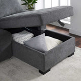 Kendale Sleeper Sofa with Storage Chaise image 3