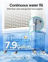 Evaporative Cooler, 2100CFM Air Cooler, 120°Oscillation Swamp Cooler with Remote Control, 24H Timer, 3 Wind Speeds for Outdoor Indoor Use,8 Gallon image 2