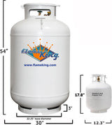 Flame King 420LB ASME Vertical Propane Tank, White image 4