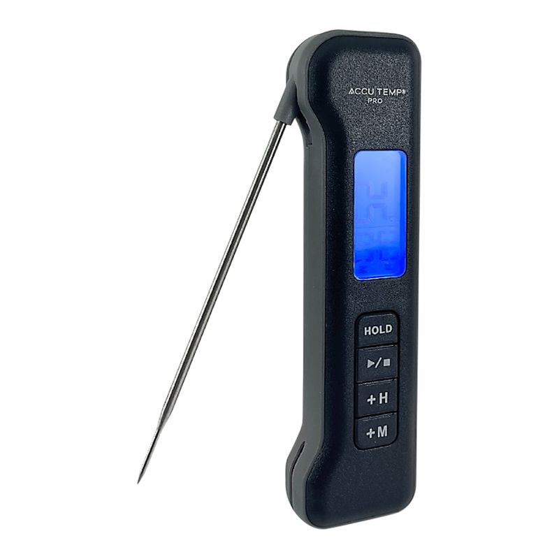 Accutemp Pro Digital Instant Read Cooking/Meat Thermometer with Backlight Display, Black/Grey
