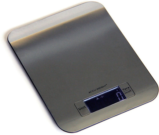 Accuweight Stainless Steel Slim Kitchen Scale, 5kg