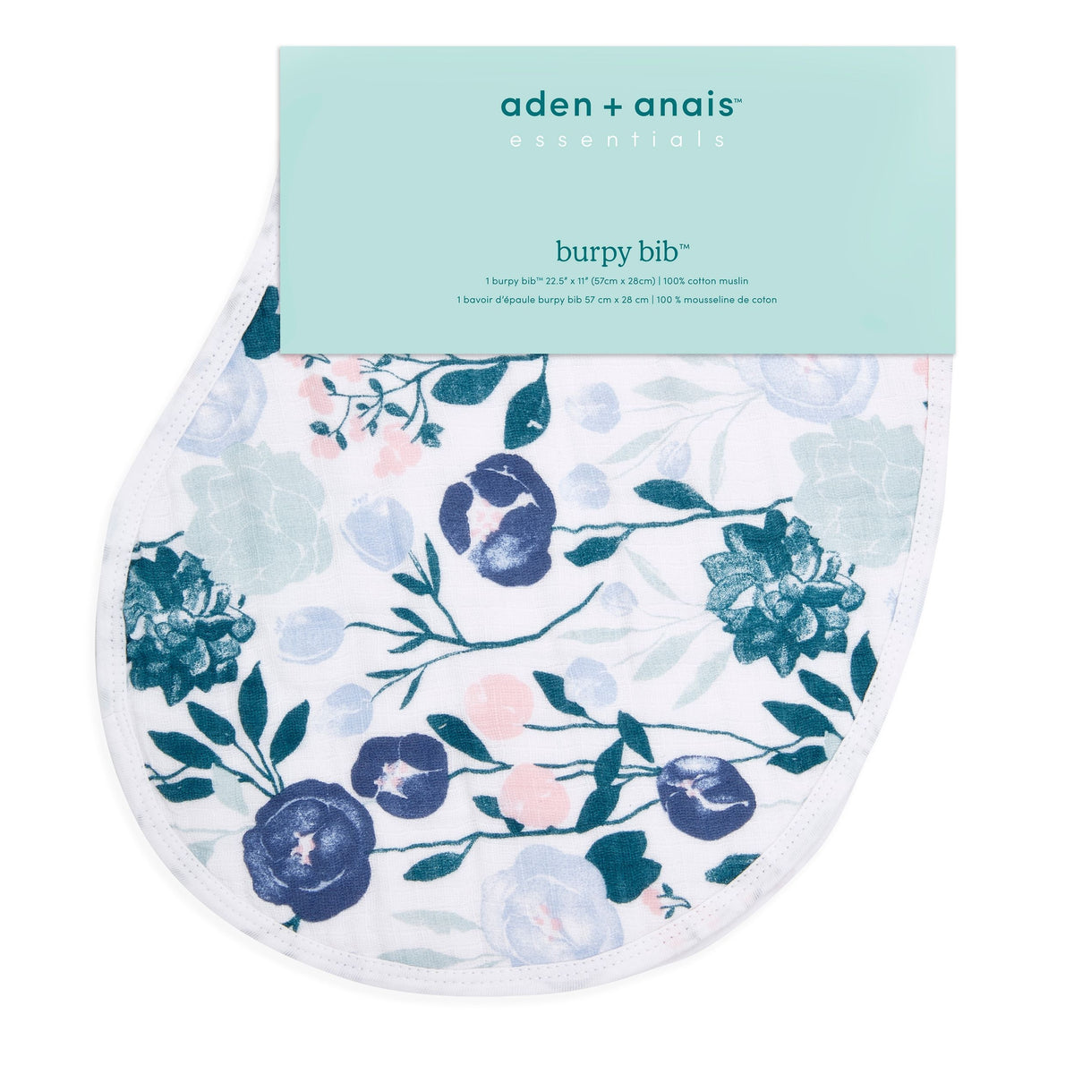 Aden and Anais Essentials Burpy Bib, Flowers Bloom
