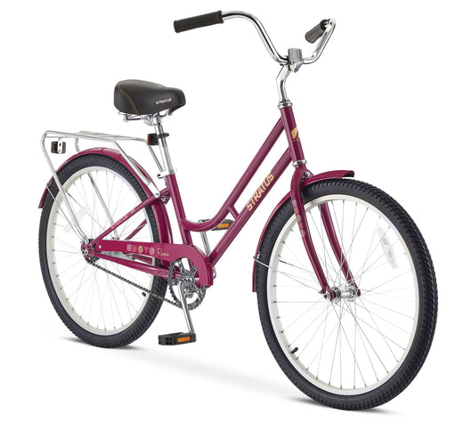 Adult Stratus Recess Bicycle, 24-in Wheel, Single Speed, Steel Frame, Purple