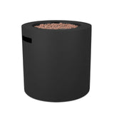 Aegean Steel Propane Fire Pit Hidden Tank in Black, 24-in