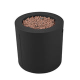 Aegean Steel Propane Fire Pit Hidden Tank in Black, 24-in image 2