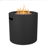 Aegean Steel Propane Fire Pit Hidden Tank in Black, 24-in image 5