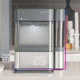 Opal 2.0 with 0.75 Gallon Tank, Chewable Crunchable Countertop Nugget Ice Maker, Scoop included, 38 lbs in 24 hours, Pellet Ice Machine with WiFi & Smart Connected, Stainless Steel image 3