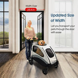 Foldable Pet Stroller for Large or 2 Dogs Cats Jogger Wagon with 4 Wheels image 4