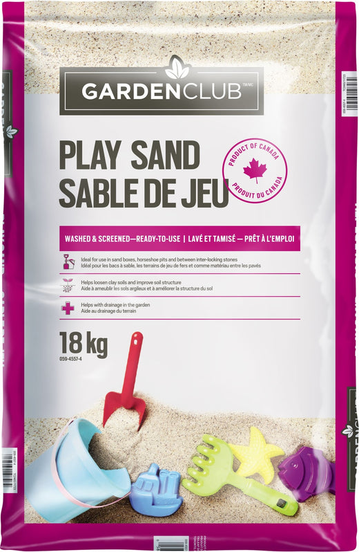 All Purpose Fine Granulated Washed Sandbox Play Sand, 18-kg