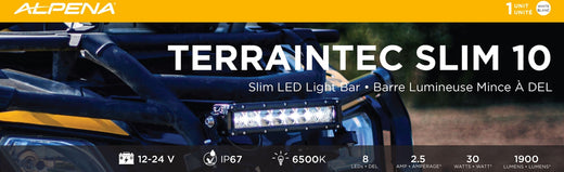 Alpena TerrainTec Slim 10 LED Light Bar