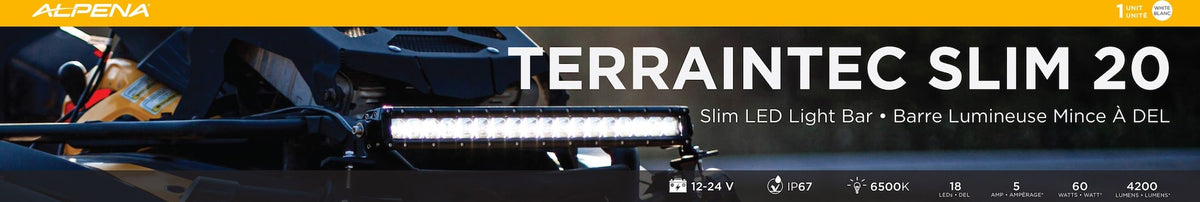 Alpena TerrainTec Slim 20 LED Light Bar