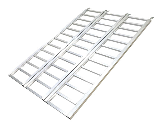 Aluminum Tri-Panel Loading Ramp with Adjustable Straps, 77 x 50-in, 1500-lb