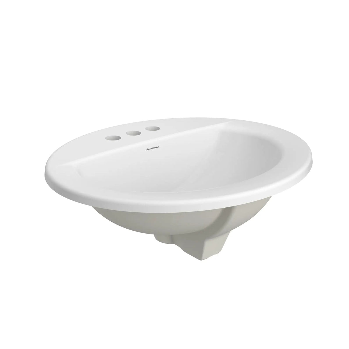 American Standard Colony Oval 4-in Center Drop-In Bathroom Sink/Basin, White 20.5x17.5-in