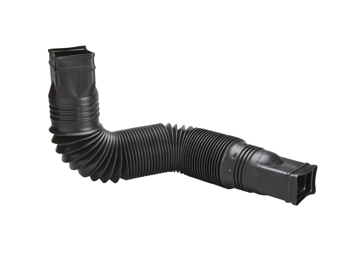 Amerimax Canada Flex-a-Spout Vinyl Downspout Extension, Rust-proof, Black