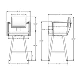 Amisco Akers Counter Stool