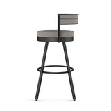 Amisco Eller Swivel Counter Stool with Padded Backrest, Multiple Colours, 26-in image 4