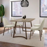 Amisco Harper Upholstered Dining Chair, Boucle Polyester Fabric & Bronze Metal Frame image 6