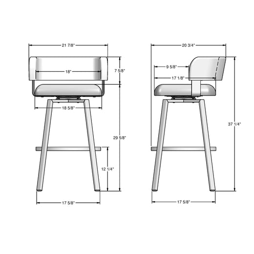 Amisco Stinson Bar Stool