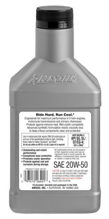 Amsoil Synthetic Motorcycle Oil 20W50, 946-mL image 2