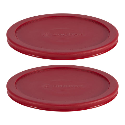 Anchor Hocking Plastic Lid Set, Red, 2-pc x 7-Cup