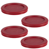 Anchor Hocking Plastic Lid Set, Red, 4-pc x 1-Cup
