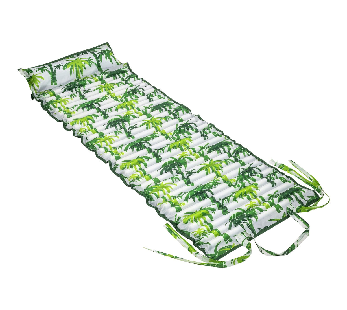 Aqua Inflatable/Foam Fold-and-Go Travel Pool Float/Lounger, Tropical, 71 x 27-in