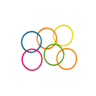 Aqua Leisure Multi-Coloured Neon Dive Rings, 6-pcs, Ages 5+