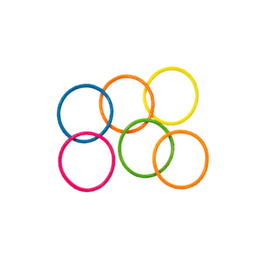 Aqua Leisure Multi-Coloured Neon Dive Rings, 6-pcs, Ages 5+