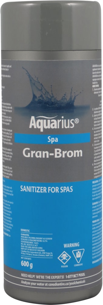 Aquarius Gran-Brom, Sanitizer for Spa, 600-g