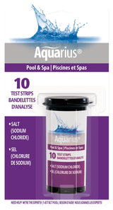 Aquarius Sodium Chloride Pool & Spa Salt Water Test Strips, 10-pk