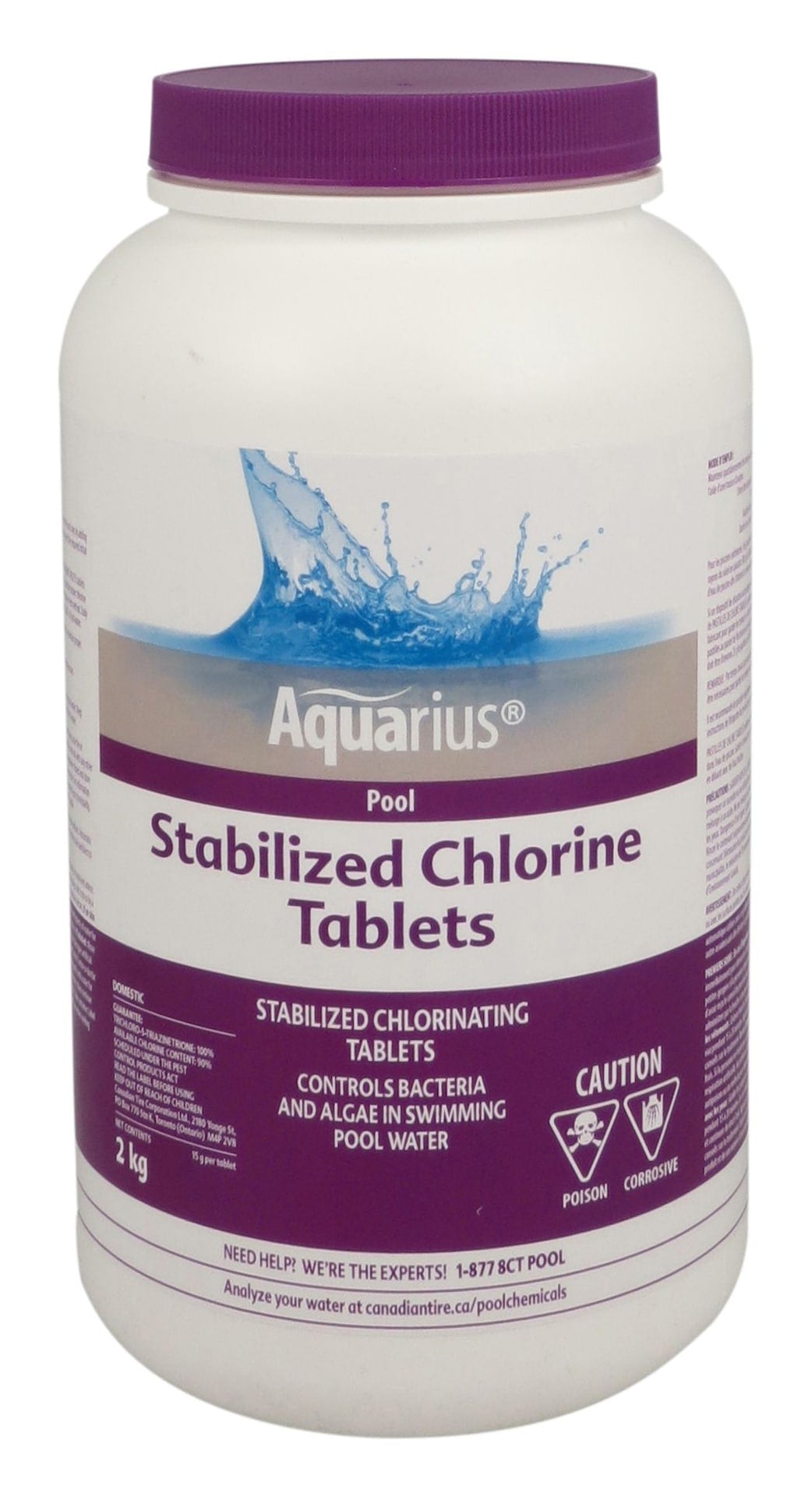 Aquarius Stabilized Chlorine Tablets, 2-kg