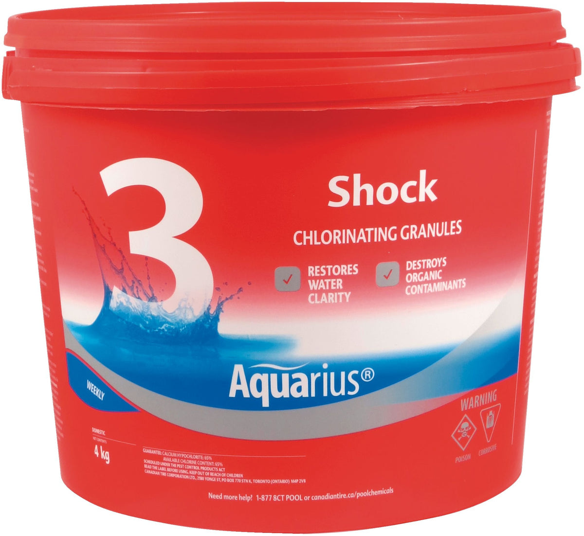 Aquarius Step 3 Shock Chlorinating Granules, 4-kg