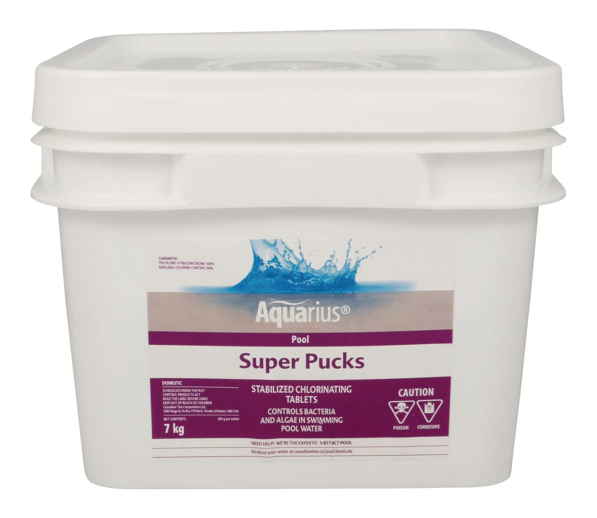 Aquarius Super Pucks - Stabilized Pool Chlorine Pucks, 7-kg