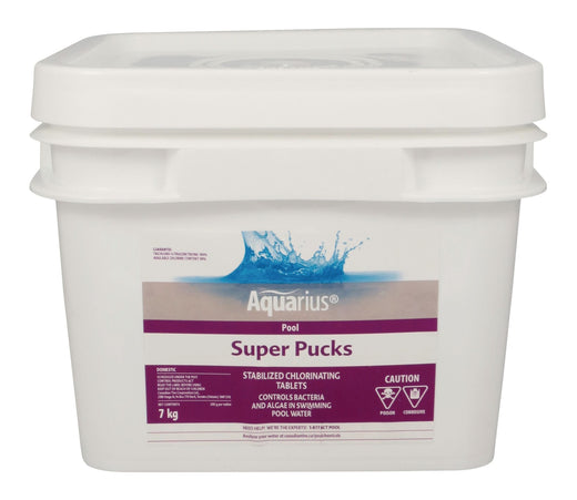 Aquarius Super Pucks - Stabilized Pool Chlorine Pucks, 7-kg