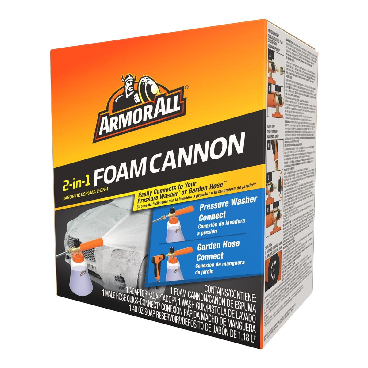 Armor All 2-in-1 Foam Cannon with Adapter, 1.2-L