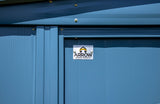 Arrow Classic 12x12-ft Blue Grey Corrosion-Resistant Steel Shed image 6