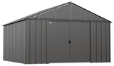 Arrow Classic 12x12-ft Charcoal Corrosion-Resistant Metal Shed