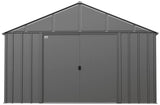 Arrow Classic 12x12-ft Charcoal Corrosion-Resistant Metal Shed image 2