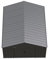 Arrow Classic 12x14-ft Charcoal Corrosion-Resistant Metal Shed image 3