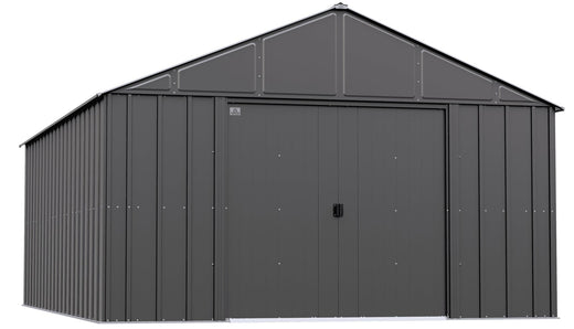 Arrow Classic 12x17-ft Charcoal Corrosion-Resistant Metal Shed