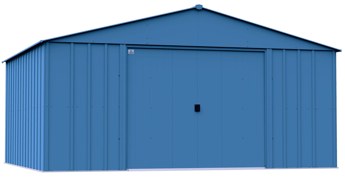 Arrow Classic 14x12-ft Blue Grey Corrosion-Resistant Steel Shed
