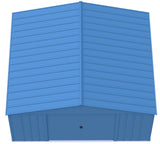 Arrow Classic 14x12-ft Blue Grey Corrosion-Resistant Steel Shed image 3