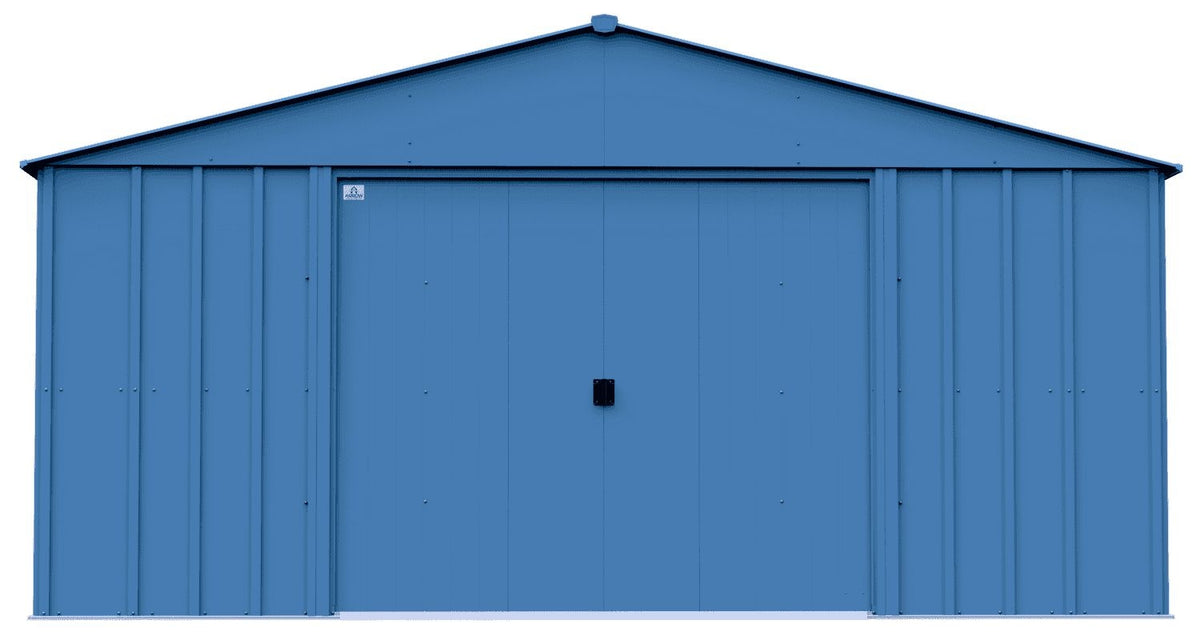 Arrow Classic 14x14-ft Blue Grey Corrosion-Resistant Steel Shed