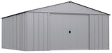 Arrow Classic 14x14-ft Flute Grey Corrosion-Resistant Steel Shed image 3