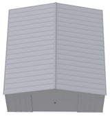 Arrow Classic 14x14-ft Flute Grey Corrosion-Resistant Steel Shed image 5